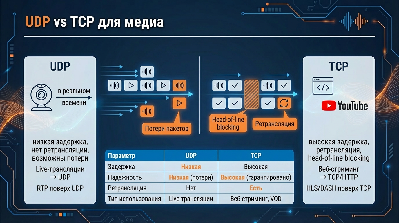 UDP vs TCP